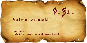 Veiner Zsanett névjegykártya